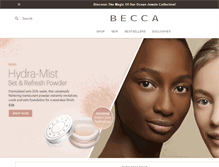 Tablet Screenshot of beccacosmetics.com